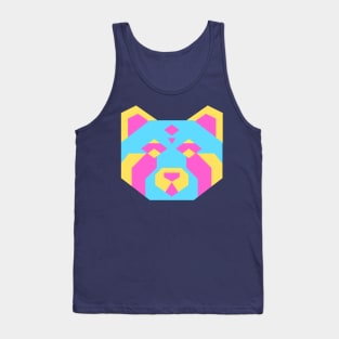 Geometric Pan Red Panda Tank Top